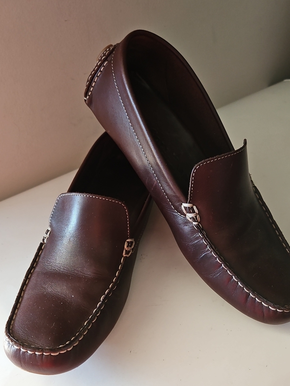 COLE HAAN COUNTRY BROWN LEATHER DRIVING/LOAFERS SZ 7.5